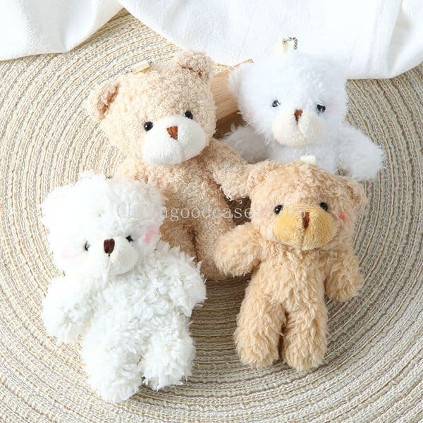 New Cute Baby Bear Teddy Bear Plush Doll Bag Accessories Women Keychain Car Pendant Key Chain Bag Pendant