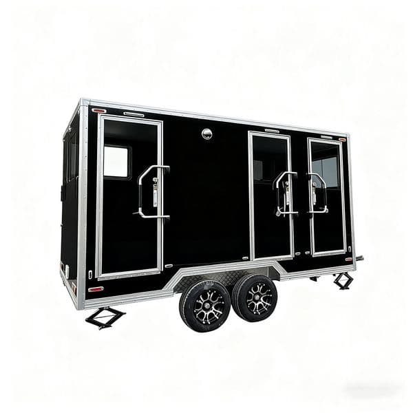 Portable Mobile Restroom Toilet Trailer with WC Shower Convenient and Elegant Mobile Toilets