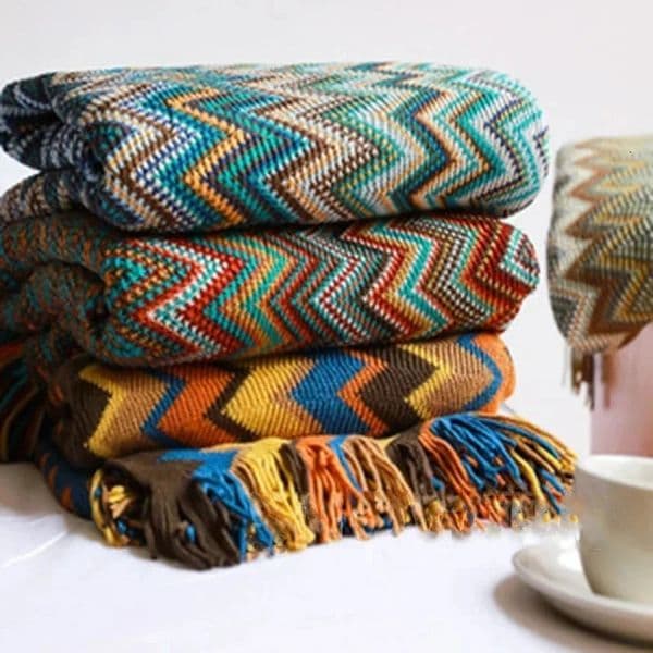 Boho Bed Plaid Blanket Geometry Aztec Baja Blankets Ethnic Sofa Cover Slipcover Decor Throw Wall Hanging Tapestry Rug Cobertor 260121BJ