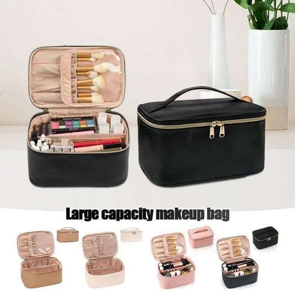 Large Capacity PU Waterproof Toiletry Storage Women's Fashion Travel Portable Cosmetics Bag for Women Men 26Y0122
