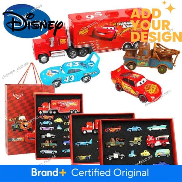 Disney 8/13/15Pcs Pixar Cars Gift Box Metal Diecast lightning McQueen Car Model Toy Jackson Uncle Truck Boy Birthday Toys H251124