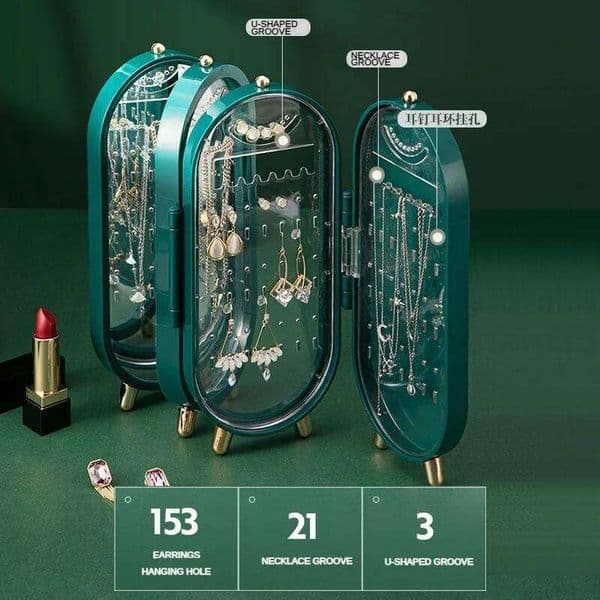 Storage Earrings Necklace Box Household Cleaning Display Rack Artifact Jewelry Packaking 26Y0122