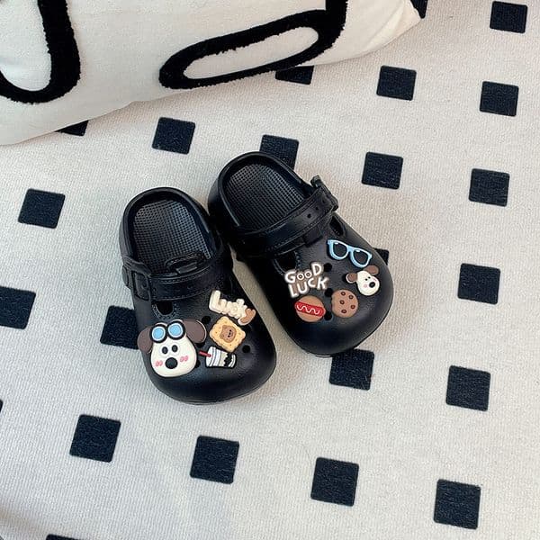 new Free delivery Kid's Slipper Cave Children's Baotou Slippers Beach Summer Anti slip Cute Children's Cool Slippers