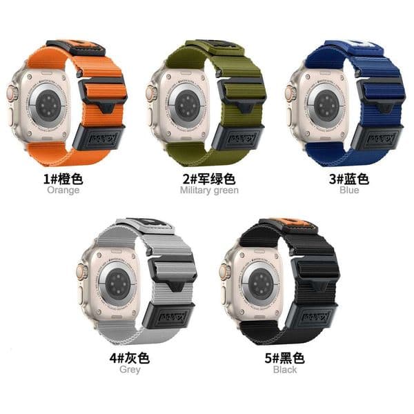 Apple Watch Loop Climbing Nylon Canvas Sports Velcro iWatch Strap