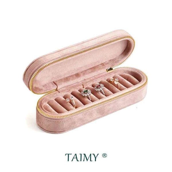 TAIMY Luxury Ring Jewelry Tray Velvet Rings Display Packaging Storage Box Custom Logo Jewellery Organizer 26Y0122
