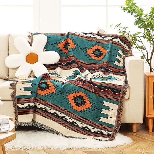 Bohemian Plaid cotton Decorative Blankets For bed Sofa Cover Camping Picnic Blanket Mat Tapestry Chair Couch Slipcover Blanket 260121BJ