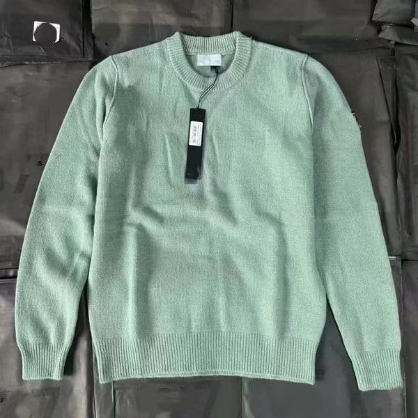 Mens designer sweaters islanda sweater couple spliced badge Basic round neck pullover knitted sweater