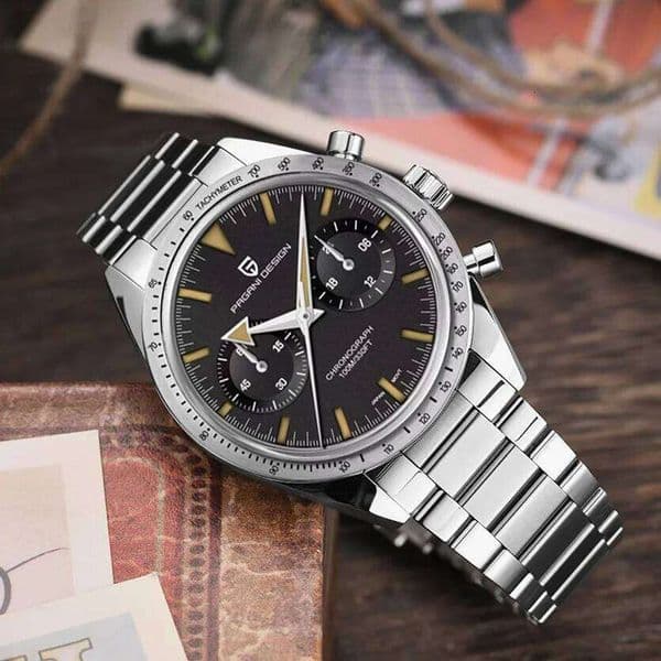 2025 New PAGANI DESIGN Retro Mens Watches Moon Quartz Watch For Men Speed Sports Chronograph AR Sapphire VK64 Clock Reloj Hombre 26W01122