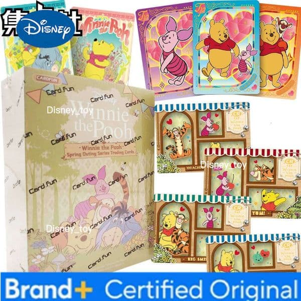 Disney Original Card.fun Winnie The Pooh Collection Cartoon Cute Animated Movies Roles Healing Warmth Spring Dream Cards Toy Gift H260122