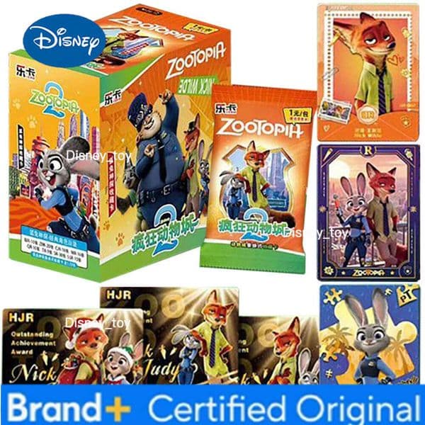 Disney Zootopia2 Adventure Comedy Cartoon Movie Collection Cute Judy NickQ Limited Edition Character Card Toys for Family H260122