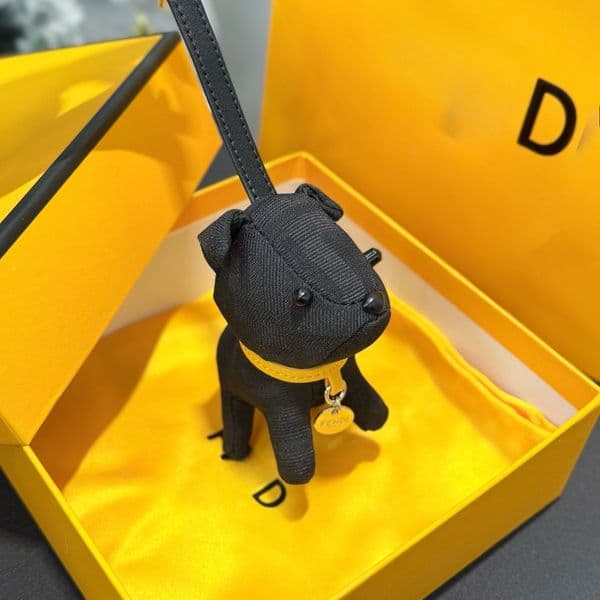 Designer Keychain High Quality French Bulldog Bag Pendant Dog Keychain Car Interior Decoration Leather Bag Pendant Wholesale Volume Large Discount Multicolor