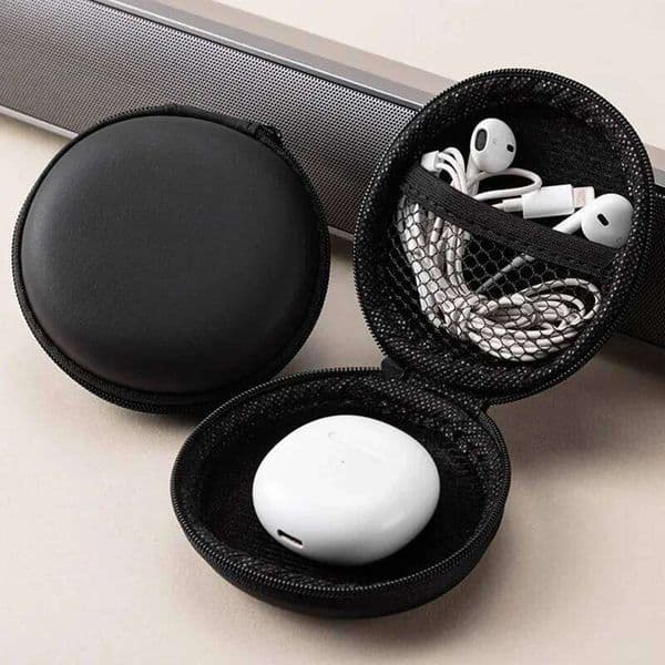 Portable Headphone Wired Earphone Shockproof Headset Bag Waterproof Carrying Case Storage USB Charging Data Line 26Y0122