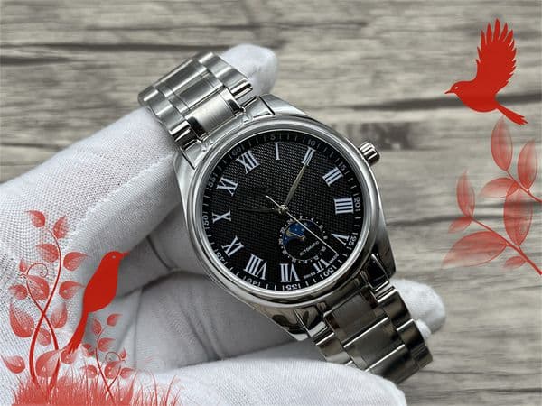 Mens LONGINity MASTER Automatic Movement watch multifunction Wristwatch Designers Men Watches Stainless Steel Wristwatches Montre de luxe #236