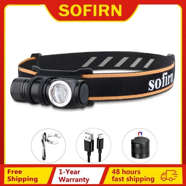 Sofirn HS10 USB C Rechargeable Mini 16340 Headlamp 1100lm TN3535 90CRI Angle Flashlight TIR Optics with Magnet Tail 2 Groups 260120