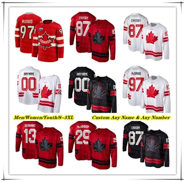 Sidney Crosby 2026 Team Canada Olympices Hockey Jersey Connors McDavid Nathan MacKinnon Nick Suzuki Marner Macklin Celebrini Cale Makar Macklin Celebrini Horvat