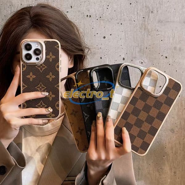 Fashion Designe Leather PU Letter Cell Phone Cases for Iphone case 13 14 15 16 17 pro max promax Iphone17 17promax Case Protective shell Protector Back Cover