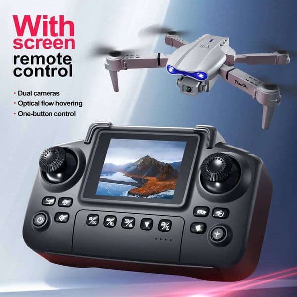 New Upgraded Drone E88 Pro 4K Dual-Camera HD Aerial Photography Dron With Screen Foldable Quadcopter RC Toy For Kids Boys Gifts Xingkaisheng
