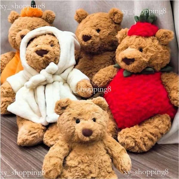 Hot Spot Barcelona Bathrobe Eggplant Strawberry Bear Cute Soothing Companion Doll Festival Trendy Child Gift Toy z2505122KG3 2026