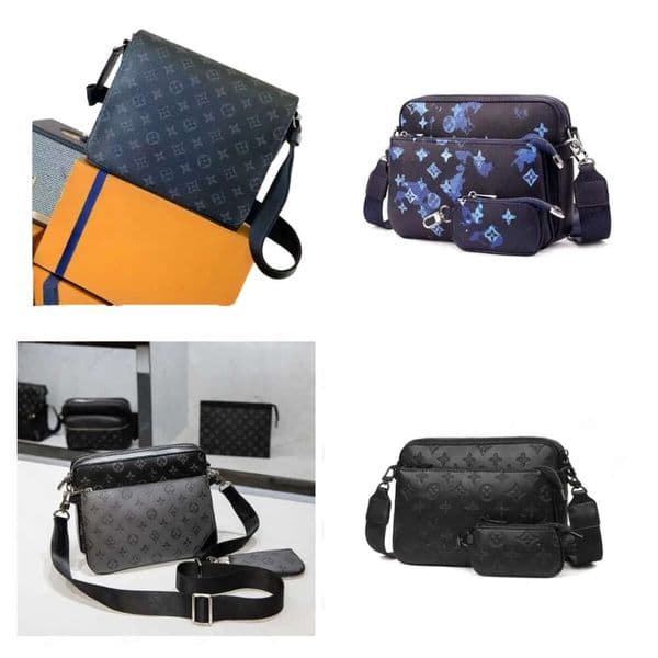 10A Mens Shoulder PU leather Designers Messenger Bag Famous Trip Postman Classic Handbag Briefcase Crossbody Good quality Bags