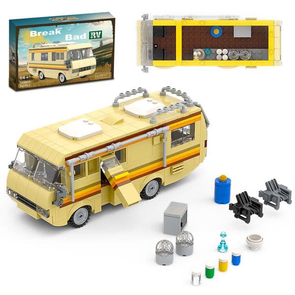 0002 Building block toy car model children's puzzle building block desktop ornament