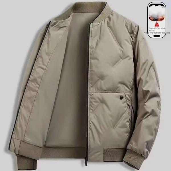 autumn and winter baseball collar mens fashionable and versatile cotton jacket outer warm cotton jacket baseball jacket 260114