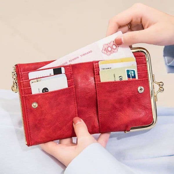 2025 New Women Retro Leather Wallets Purses Female Short Hasp Wallet Ladies Money bag Coin Card Holder Clutch Moda Mujer Y260123