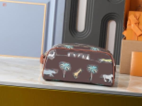 Luxury M11482 M47528 M46354 M46696 N40127 M44494 The Darjeeling Limited Dopp Kit Canvas Travel Organizer Designer Wash Bag