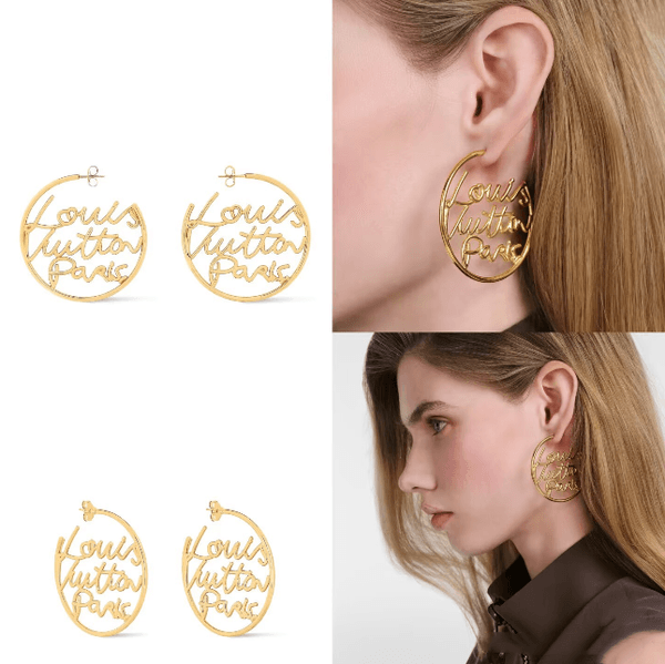 Cool Girl Earrings Designer Charm Earrings Elegant Woman 18K Gold Diamond Ear Studs set Charming Hoop Earring for Wedding Jewelry Bridal earrings with box