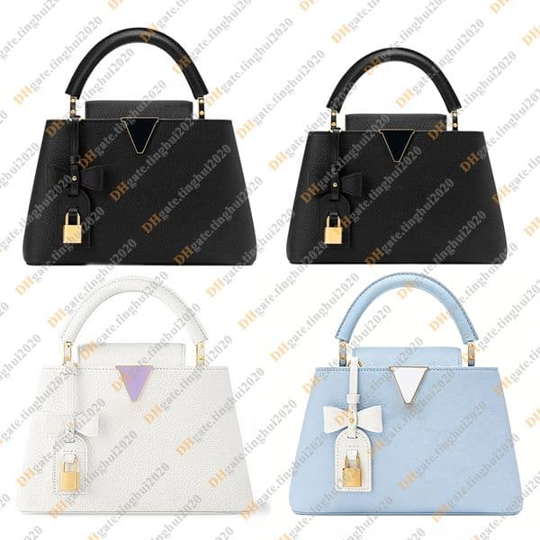 Ladies Fashion Casual Designe Luxury Capucines Bag Shoulder Bag Totes Handbag Crossbody Top Handbag Bag TOP Mirror Quality M28338 M27638 2 Size Pouch Purse