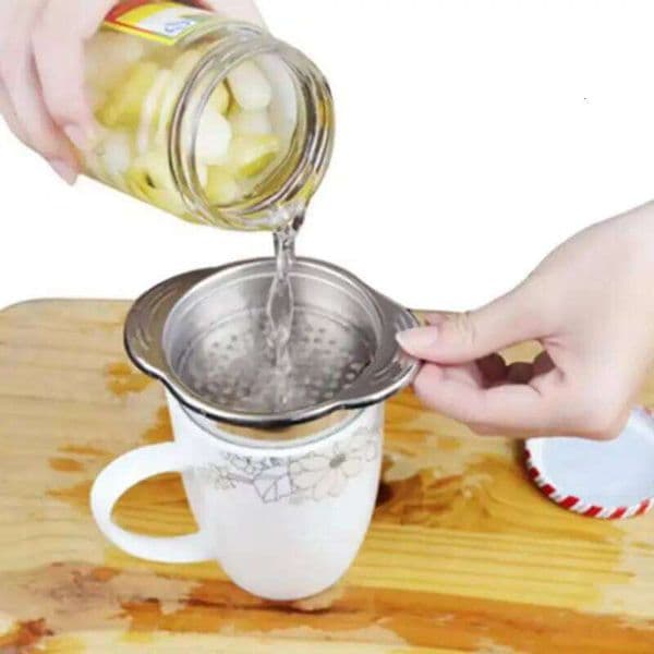 Stainless Steel Tuna Strainer Food Can Press Canning Colander Filter For Canned Vegetable Fruit Kitchen Tool 26H0123