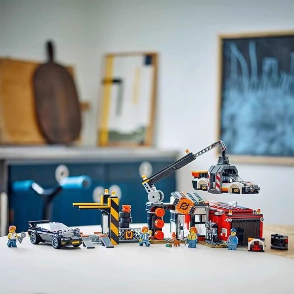 2026 New Cross-Border 60472 City Series Building Blocks Car Recycling Station Children's Toy Assembly Set Toy