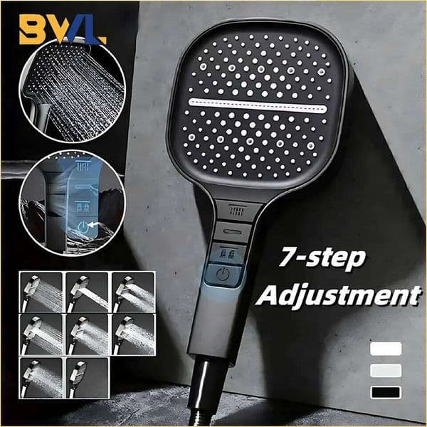 Large 7 Modes Adjustable Head High-pressure Water-saving Shower Mixer Nozzles Bathroom Accessories 26Y0123