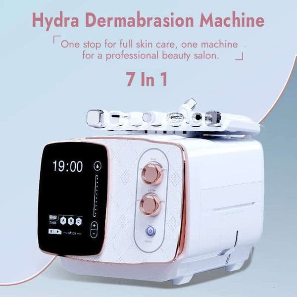 New Arrival H2o2 Bubble Cleaning Dermabrasion Beauty Device 7 In 1 EMS Complexion Improve Metabolism Promote Scrubber Skin Exfoliate Devi
