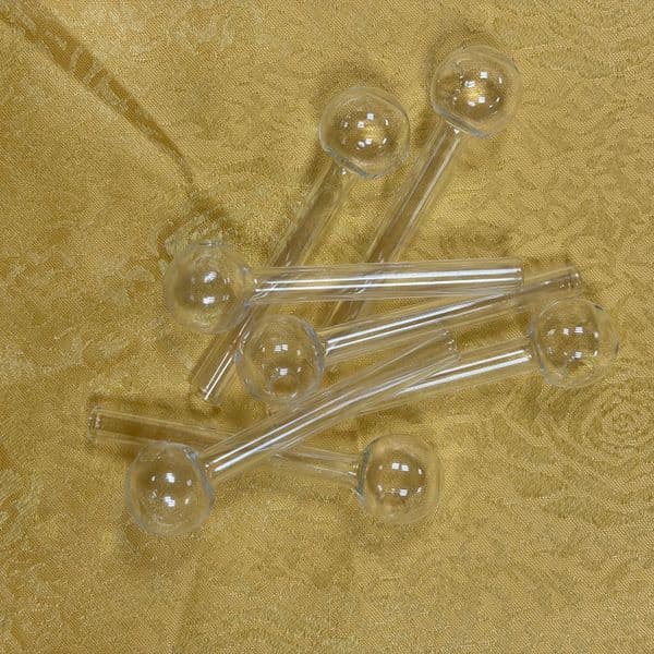 STOCK IN USA, 9pcs High Borosilicate Glass Oil Burner Pipe, high quality 4inch glass tube smoking water pipes Smoking Accessories, 3-7 Days Delivery by bubble box.