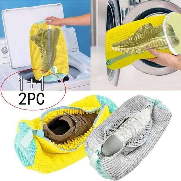 1/2Pcs Protector Fluffy fibers Polyester Washing Shoes Machine Friendly Laundry Bag Drying Bags 26Y0123
