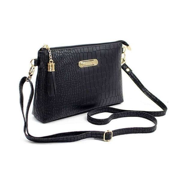 Fashion Alligator Pattern Shoulder Messenger Bags for Women PU Leather Handbag Small Phone Purse Crossbody Pack