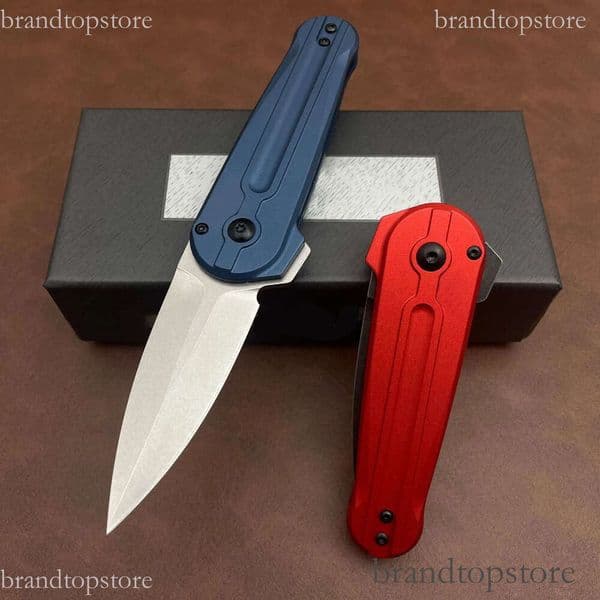 2Models knife 491 Bugout AXIS folding knife Folding Knife 2.60 D2 Satin Plain Blade, Aluminum Handles - 491BK