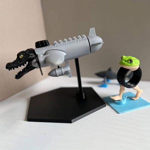 Bestseller 3D Printing Bombardino Crocolilo AI Meme Italian Brainrot Animals Figurine Boneca Ambalam Desktop Ornament Decor Novelty Gift ddmytues