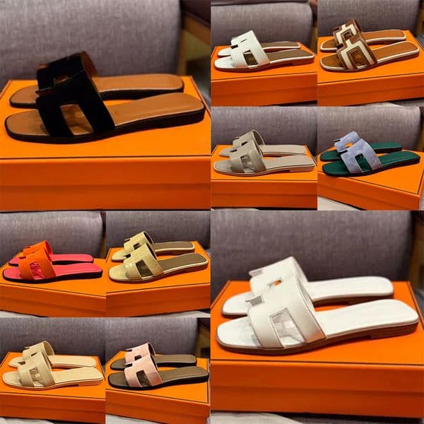 2026 New Style Best Quality Designer sandal lady Outwear Leisure Vacation beach slides flat bottom Slippers fashion Genuine Leather Slippers for Women size 35-42