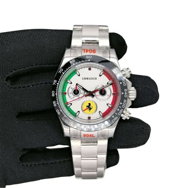 ST9 Newest 40MM Automatic NO CHRONOGRAPG Wristwatches Sapphire watch Glass High Hardness Mens Watches