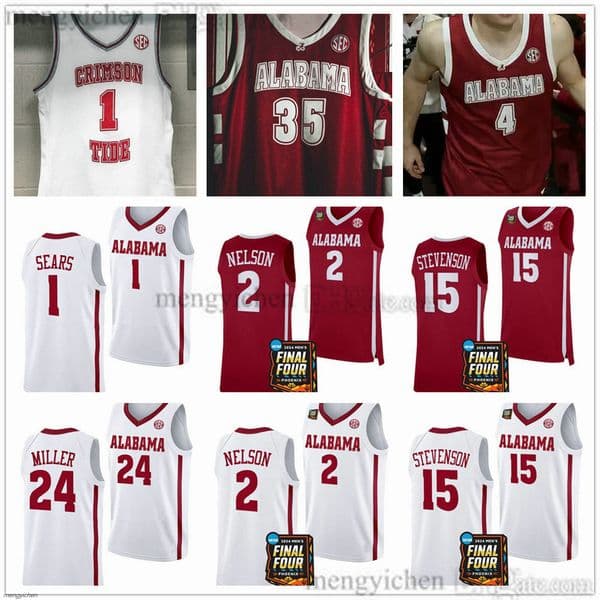 2026 Men's Alabama College Crimson Tide Basketball Jersey 0 Labaron Philon Jr. 2 Aden Holloway 5 Amari Allen 6 London Jemison 1 Jalil Bethea 22 Aiden Sherrell Printed