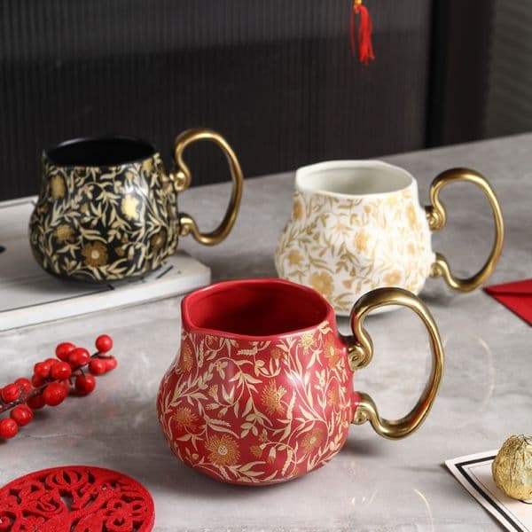 Blue Eye Coffee Cup Devils Turkish Ceramic Mug Home Breakfast Milk Novelty Water Afternoon Tea Couples Gifts 240301