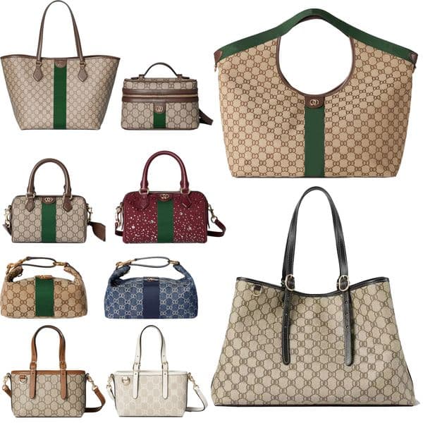 designer bag Luxury tote bag Ophidia High quality leather bags Luxurious new bag styles and new fashion boston bag makeup bag Combination bag 10A.