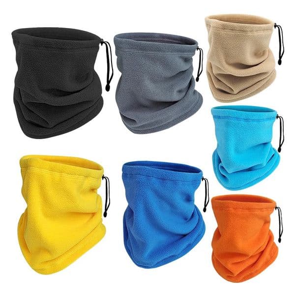 Thermal Bandana Face Cover Winter Fleece Neck Warmer Gaiter Mask Ear Tube Scarf Skiing Snowboard Neckerchief 260120