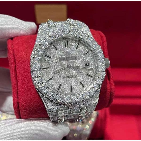 Moissanite Iced Out Designer Watches for Men Quality Dia Automatic Movement Mens Watch Orologio Montre De Luxe Hip Hop VVS Wristwatch