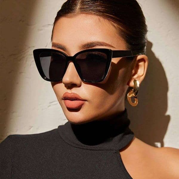 INS Vintage Cat Eye Sunglasses Women Square Small Frame Sun Glasses Female Brand Designer Retro Shades Fashion Oculos De Sol XJ260124