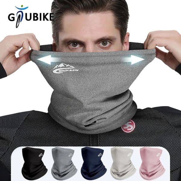 GTUBIKE Winter Sports Running Mask Velvet Thermal Neck Warmer Ski Hiking Cycling Riding Snowboard Scarf Men Women Scarves 260120