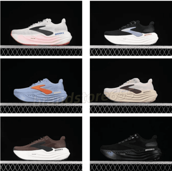 Designer Running shoes Mens womens Brook Glycerin Maximum White Diva Pink Ebony Winter Sky orange grey Aurora Black Men Women Sports Trainers Sneakers