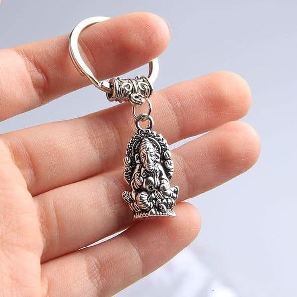 Cross-Border Ganesha Divine Success Lord Buddha Keychain God Of Free shipping Wealth Elephant Key Ring