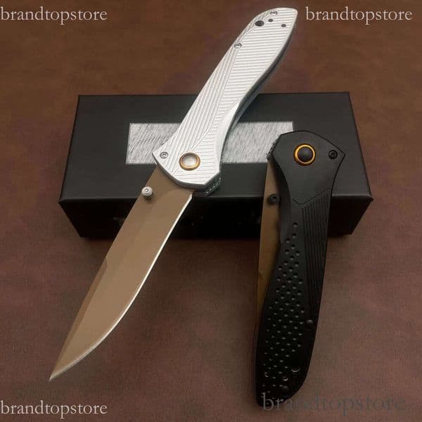 2Models 710FE-24 Seven | Ten Folding Knife knife folding knife 4 CPM-D2 Drop Point Blade, Aluminum Handles